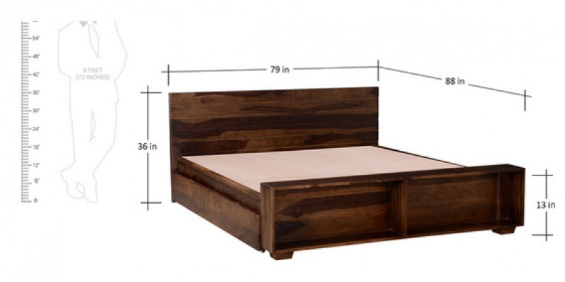 Kakadu King size Bed With Storage